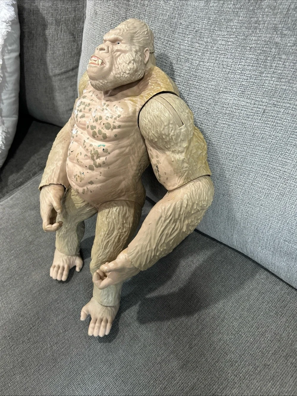 RAMPAGE The Movie 16” Mega George Albino Gorilla Action Figure Toy Articulated